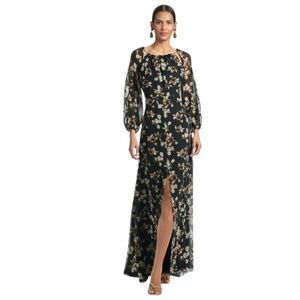 Sachin + Babi Jasmine Dress Black Venetia Petal